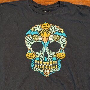 Halloween Sugar Skull t-shirt - stately type - size XL